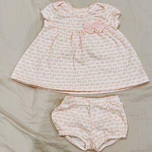 Simple Joys by Carter’s short sleeve dress with matching bloomer (newborn)